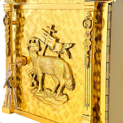 Sagrario Católico Tradicional Tabernáculo De Bronce Mediano
