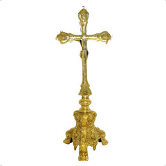 Cristo Barroco De Bronce 48 Cm Para Altar Pie De Leon Bronce
