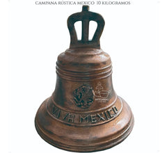 Bronze Wall Bell 10 kg Rustic Mexico 1810
