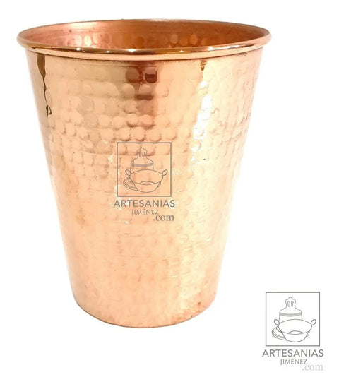 Vaso de cobre de 700 ml, martillado a mano en México