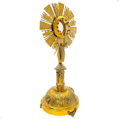 Custodia Eucaristica Ostensorio Cristo Rey Alpaca 70 Cm