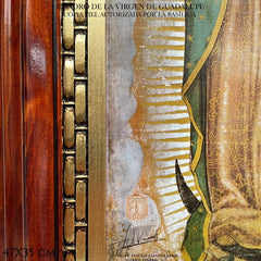 Cuadro Virgen De Guadalupe Nogal Hoja De Oro Y Plata Nogal Hoja De Oro Plata