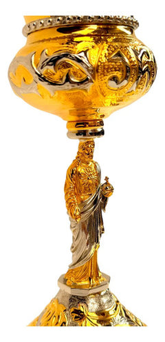 Caliz Sagrado Corazón De Jesús Y Patena Rostro Cristo Jhs