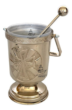Acetre E Hisopo Para Agua Bendita Religioso 2 Litros Grande