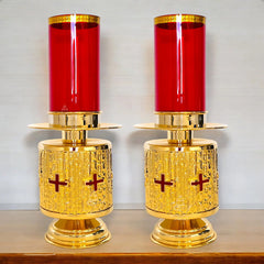 Candeleros Para Altar De Iglesia O Capilla Cruces Chicos Cruces