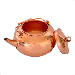 Cafetera O Tetera Con Tapa De Cobre Artesanal De 2 Litros