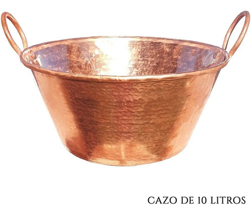 Cazo De Cobre De 10 Litros Artesanal Full