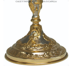 Caliz Para Iglesia O Capilla Con Patena T17 Vaso Sagrado