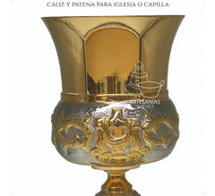 Caliz Para Iglesia O Capilla Con Patena T17 Vaso Sagrado