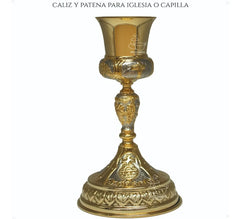 Caliz Para Iglesia O Capilla Con Patena T16 Vaso Sagrado