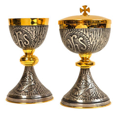 Caliz Copon Y Patena Liturgico Vaso Sagrado D06
