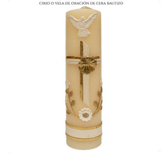 Cirio O Vela De Oración Bautizo