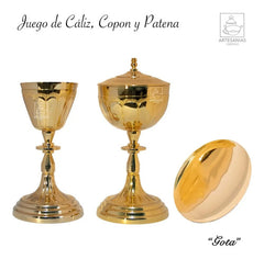 Caliz Copon Y Patena Para Iglesia O Capilla Gota C304