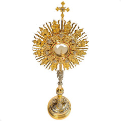 Custodia Ostensorio Tradicional De Sol Iglesia 1.25 M A0780