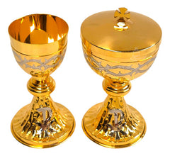Caliz Copon Y Patena Liturgico Espinas Y Crismon P1