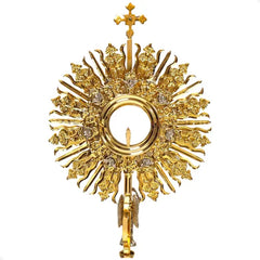 Custodia Ostensorio Tradicional De Sol Iglesia 1.25 M A0780