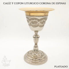 Caliz Y Copon Plateado Corona De Espinas