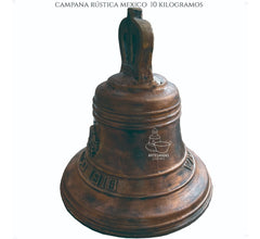 Bronze Wall Bell 10 kg Rustic Mexico 1810