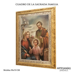 Cuadro San Jose 90x70 Cm Combinado Oro Y Plata Oro Y Plata