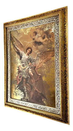 Cuadro De San Miguel Arcangel 90x70 Cm