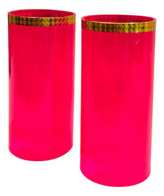 Acrílicos O Pantallas Para Cirial Rosa Fucsia