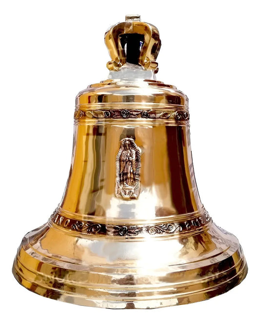 Campana de 500 kg en aleación de cobre y estaño, fundida a mano en México