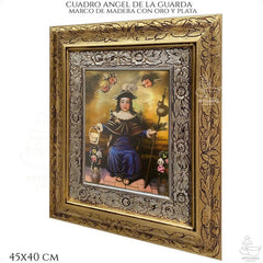 Cuadro Santo Niño De Atocha 45x40 Cm C005 Combinado Oro Y Plata Oro Y Plata