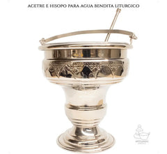 Acetre E Hisopo Para Agua Bendita Religioso A803 Mediano