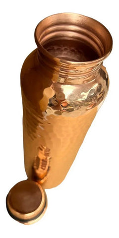 Botella De Agua Cobre Artesanal Fitness ® Salud Full Cobre