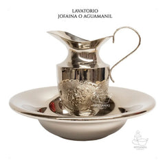 Lavatorio Liturgico Jofaina Aguamanil A852 Plateado Iglesia
