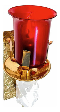 Gold Sanctuary Lamp, Onyx Spiral, Blessed Sacrament C1