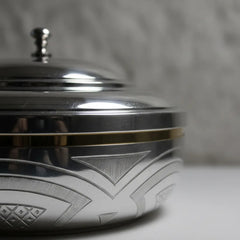 Copon O Panera Para 350 Hostias Liturgico A902 Plateado Con Detalle Dorado Grabado Litúrgico