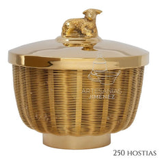 Cesto Copon Liturgico 300 Hostias Dorado