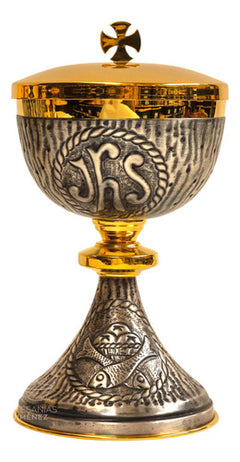 Caliz Copon Y Patena Liturgico Vaso Sagrado D06