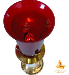 Candeleros De Mesa Para Altar Caramelo Electrica Semanario Dorado