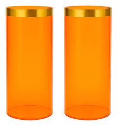 Acrílicos O Pantallas Para Cirial Naranja