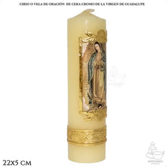 Cirio O Vela De Oración Virgen De Guadalupe