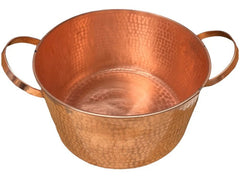 Cazuela O Cacerola De Cobre Con Tapa 7 Litros Marrón