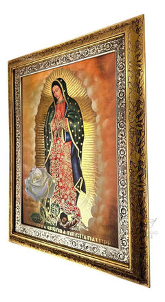 Cuadro San Jose 90x70 Cm Combinado Oro Y Plata Oro Y Plata