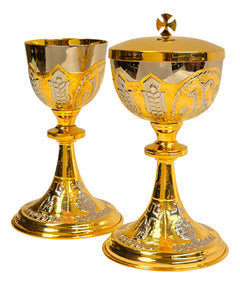 Caliz Copon Y Patena Liturgico Jhs Y Símbolos Litúrgicos C1