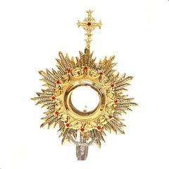 Custodia Eucarística Ostensorio Santísimo Cristo Rey 70 Cm