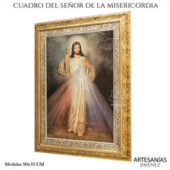 Cuadro San Jose 90x70 Cm Combinado Oro Y Plata Oro Y Plata