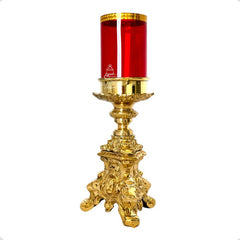Candelero O Candelabro Barroco De 30 Cm De Bronce (1 Pieza) Bronce