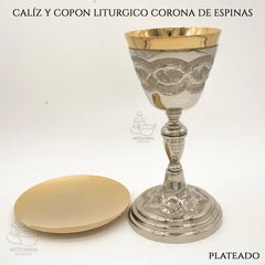 Caliz Y Copon Plateado Corona De Espinas