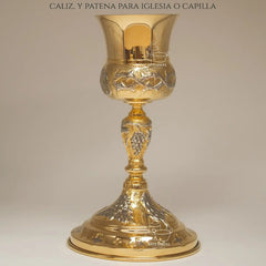 Caliz Para Iglesia O Capilla Con Patena T21 Vaso Sagrado