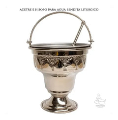 Acetre E Hisopo Para Agua Bendita Religioso A801 Chico