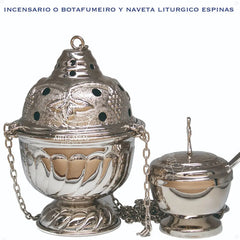 Incensario O Botafumeiro Y Naveta Grande Liturgico