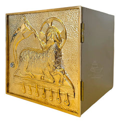 Sagrario Catolico Cordero 30x30 Cm Tabernaculo Liturgico