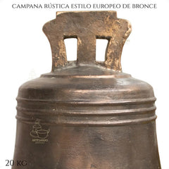 Campana De Bronce De 20 Kg Modelo Europeo Rustica
