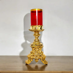 Candelero O Candelabro Barroco De 30 Cm De Bronce (1 Pieza) Bronce